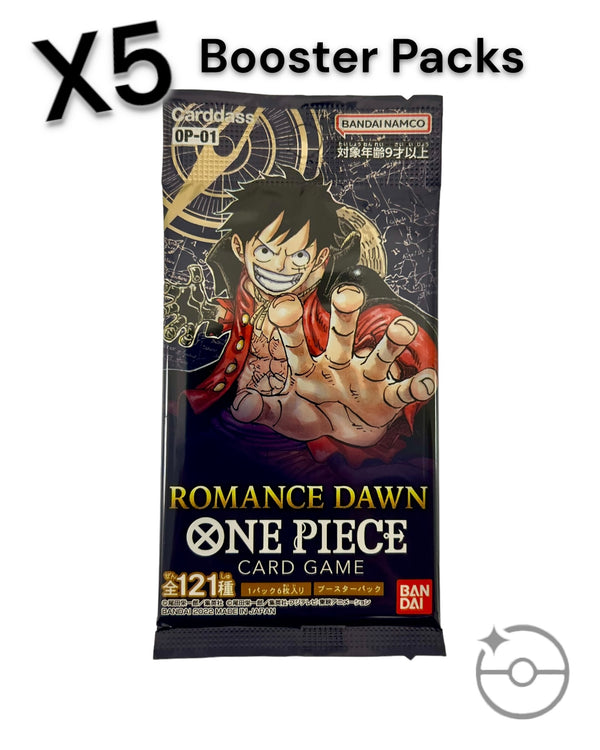One Piece Romance Dawn Booster Pack X5 Bundle OP-01 (Japan)