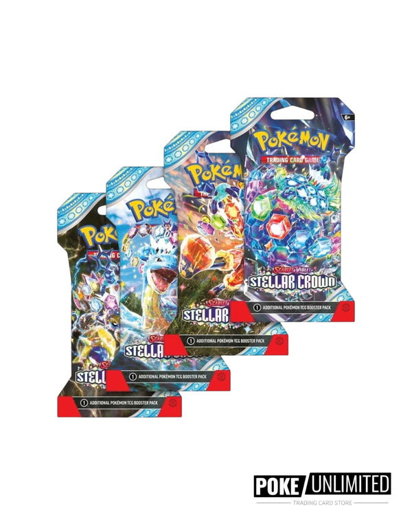 Pokémon TCG: Scarlet & Violet - Stellar Crown Sleeved Booster Pack Case