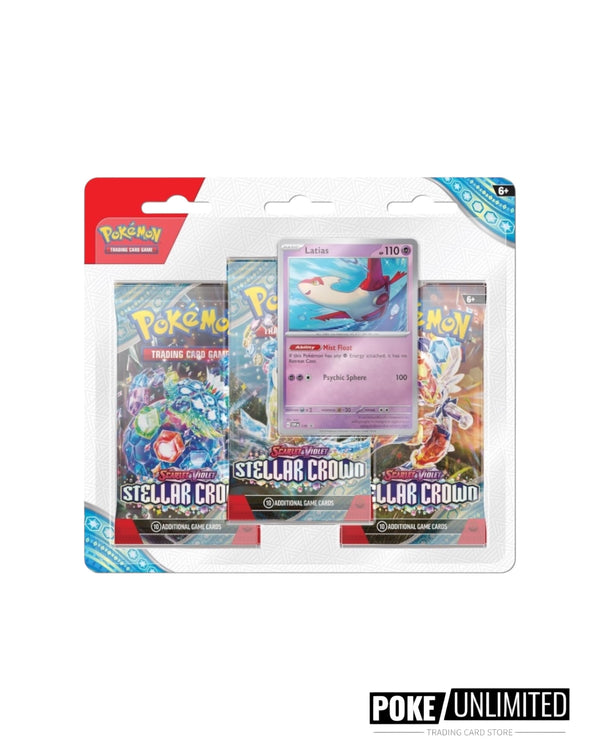 Pokémon TCG: Scarlet & Violet - Stellar Crown 3 Pack Blister