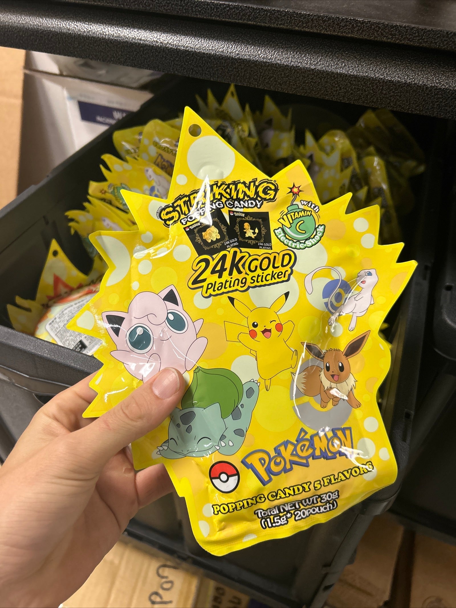 Pokémon Striking Popping Candy + 24K Gold Sticker (Korean