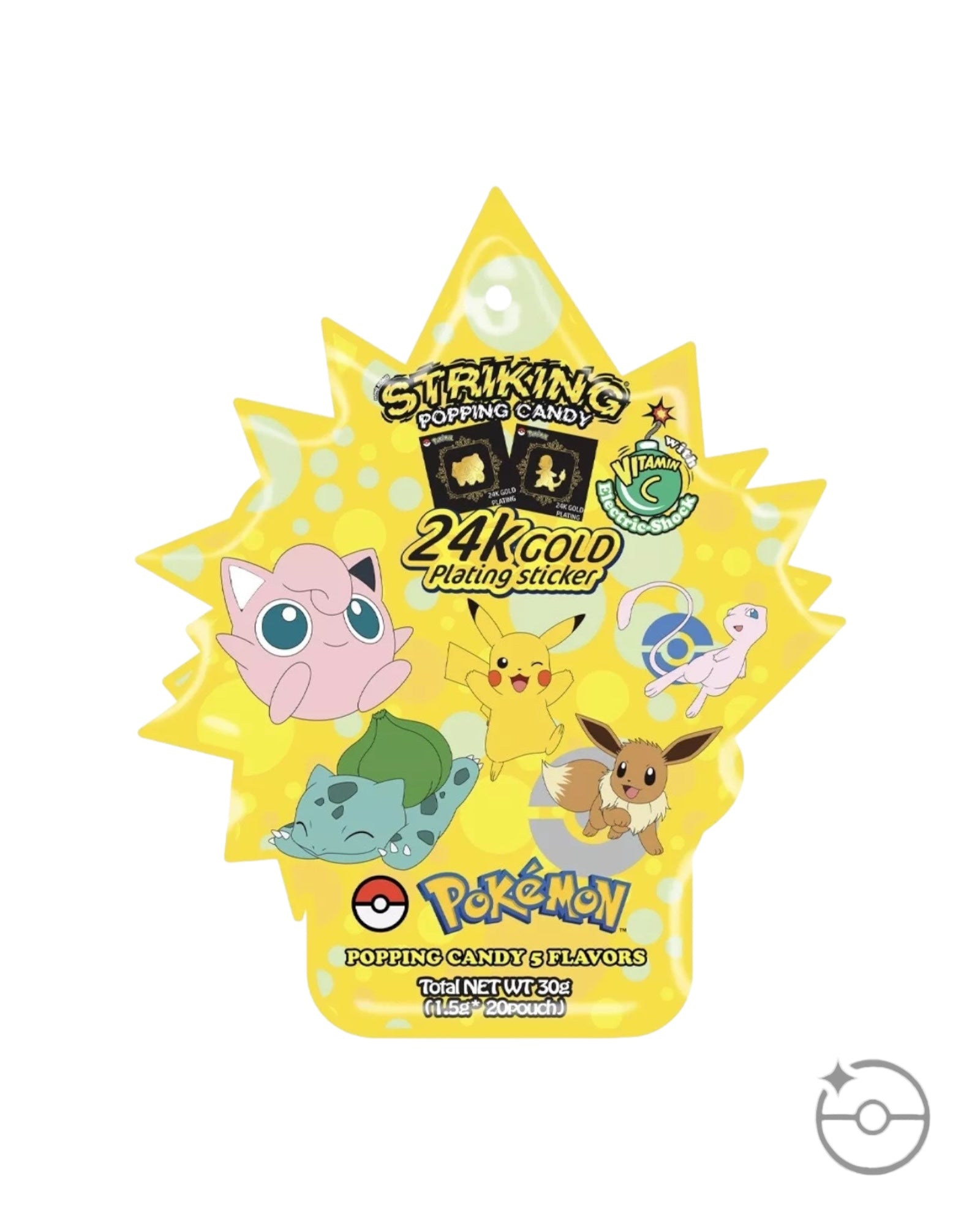 【韓国限定】ポケモン　24K ゴールドステッカー　プリン【日本未発売・レア】 韓国限定】ポケモン 24K ゴールドステッカー プリン【日本未発売