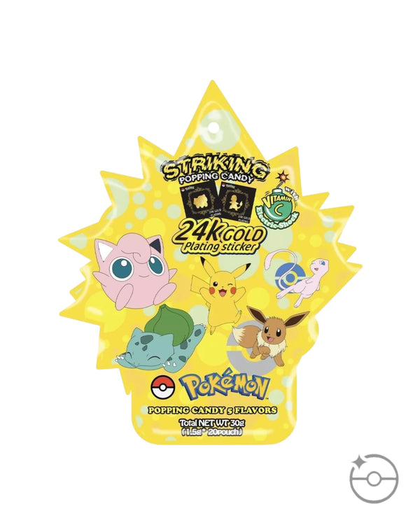 Pokémon Striking Popping Candy (1 pack) + 24K Gold Sticker (Korean) [Discontinued]