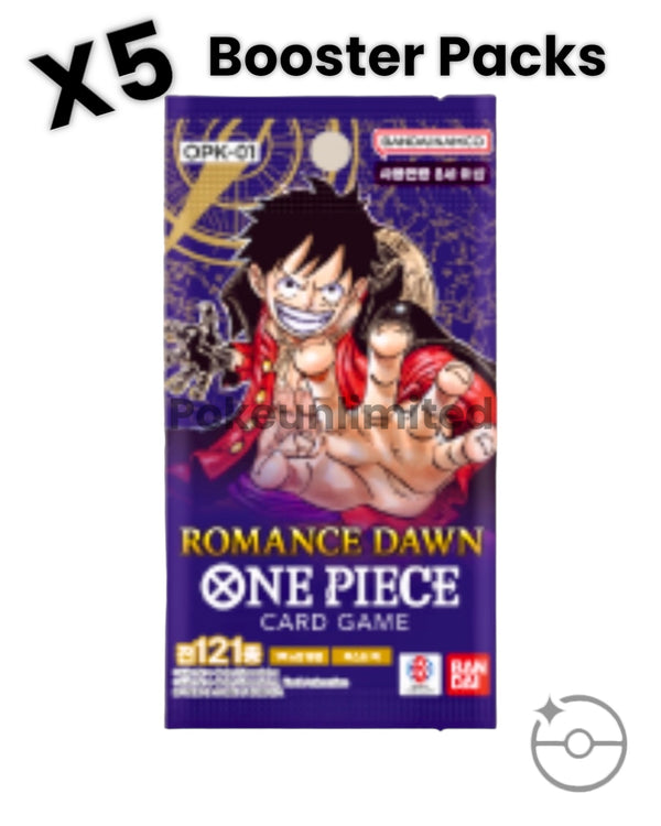 One Piece Korean TCG Romance Dawn Booster Packs pokeunlimited