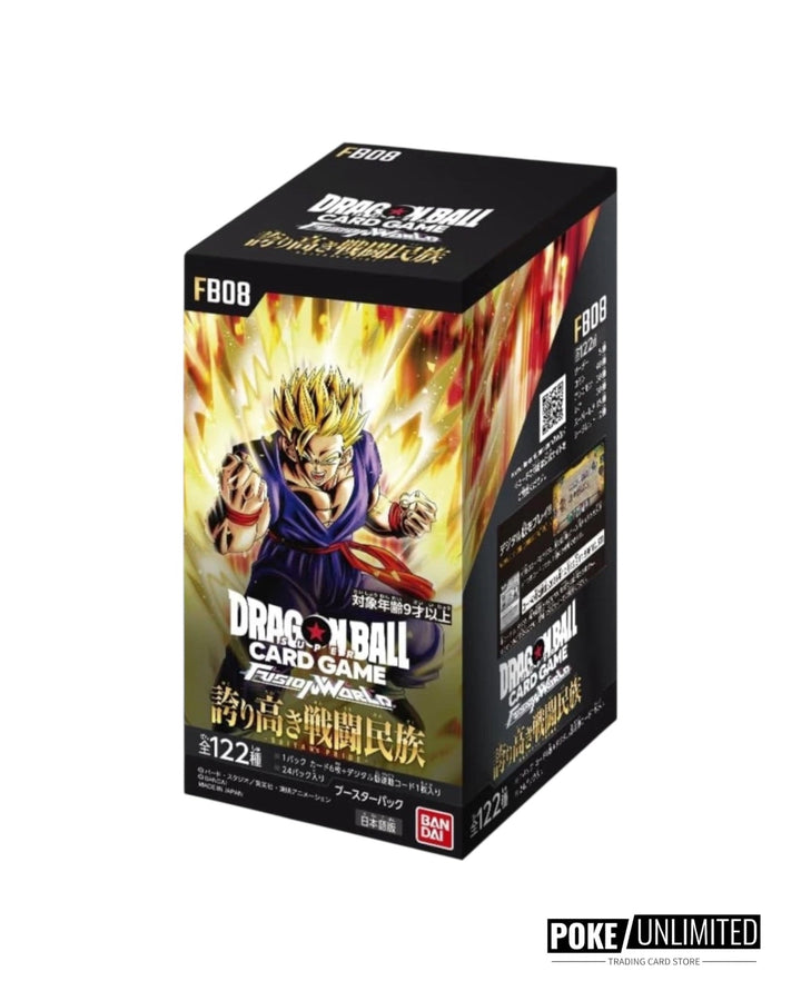 Dragon Ball Super Card Game Fusion World Saiyan’s Pride FB08 Booster Box Japanese