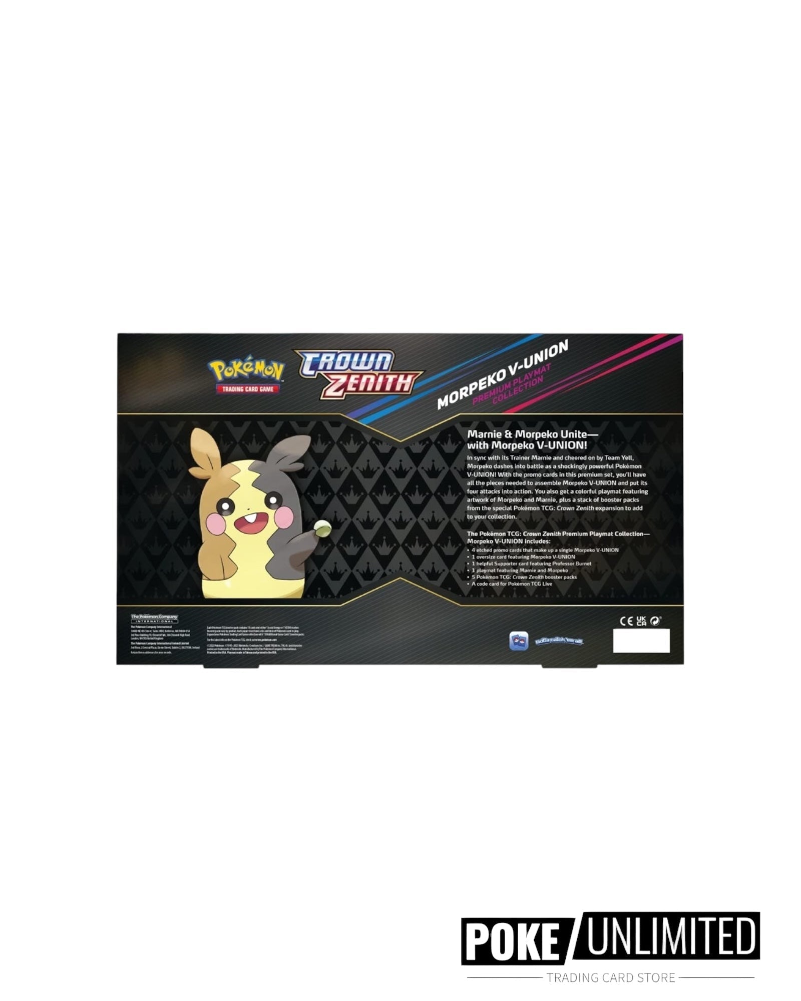 Pokémon TCG: Crown Zenith Morpeko V-Union Playmat Premium