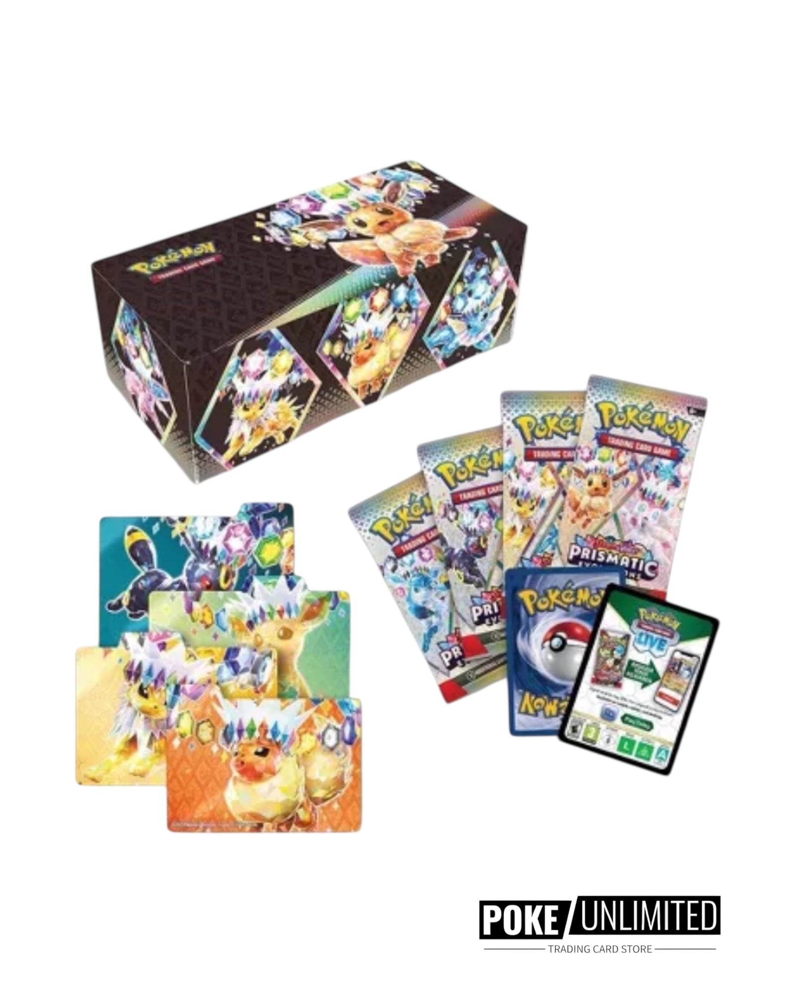 ポケモンカードゲーム Pokemon TCG 151 & Prismatic Sealed 4BOX Pokémon Prismatic Evolutions Surprise Box – 4 Packs – PokeUnlimited