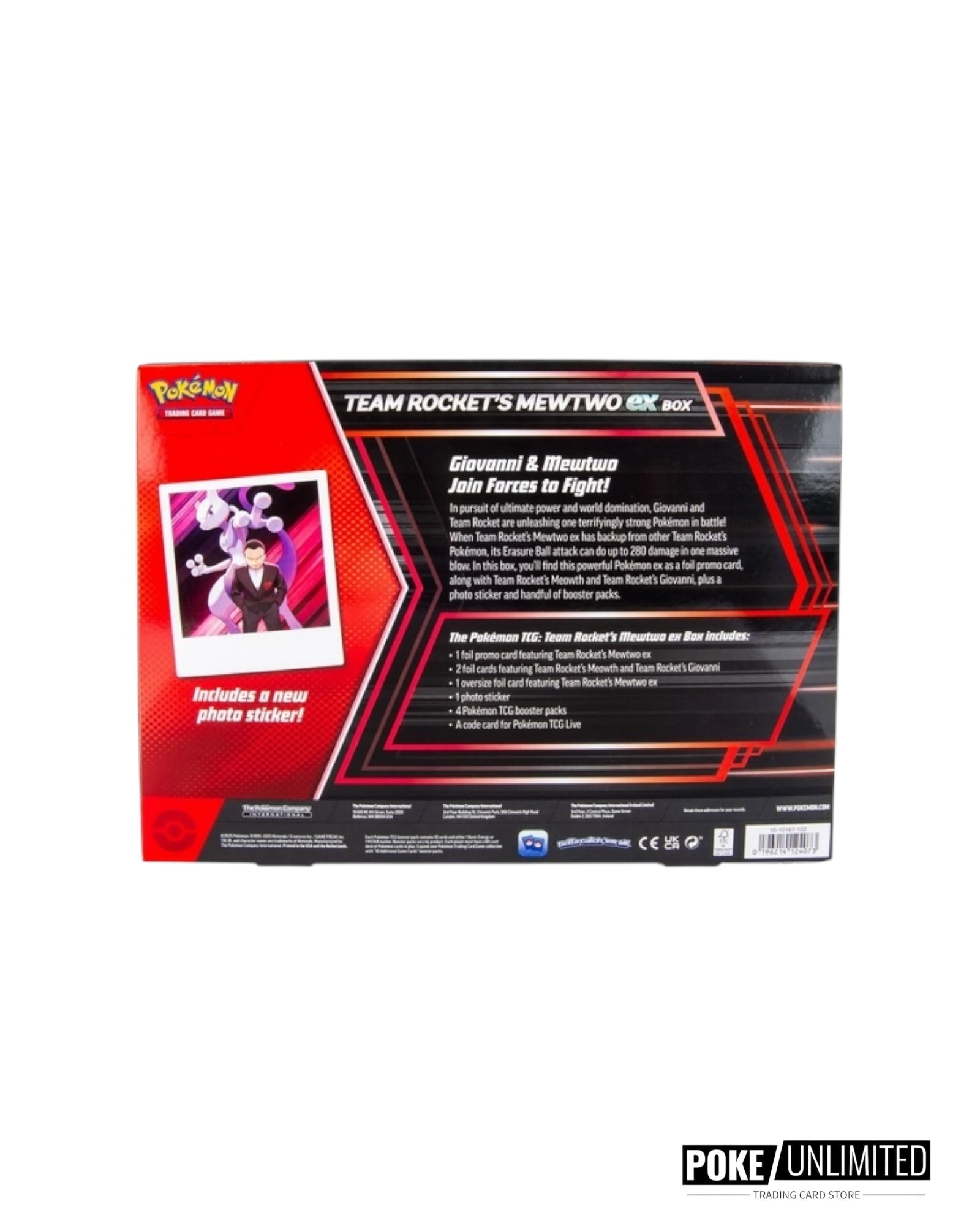 Pokémon TCG Team Rocket's Mewtwo ex Box – English – PokeUnlimited