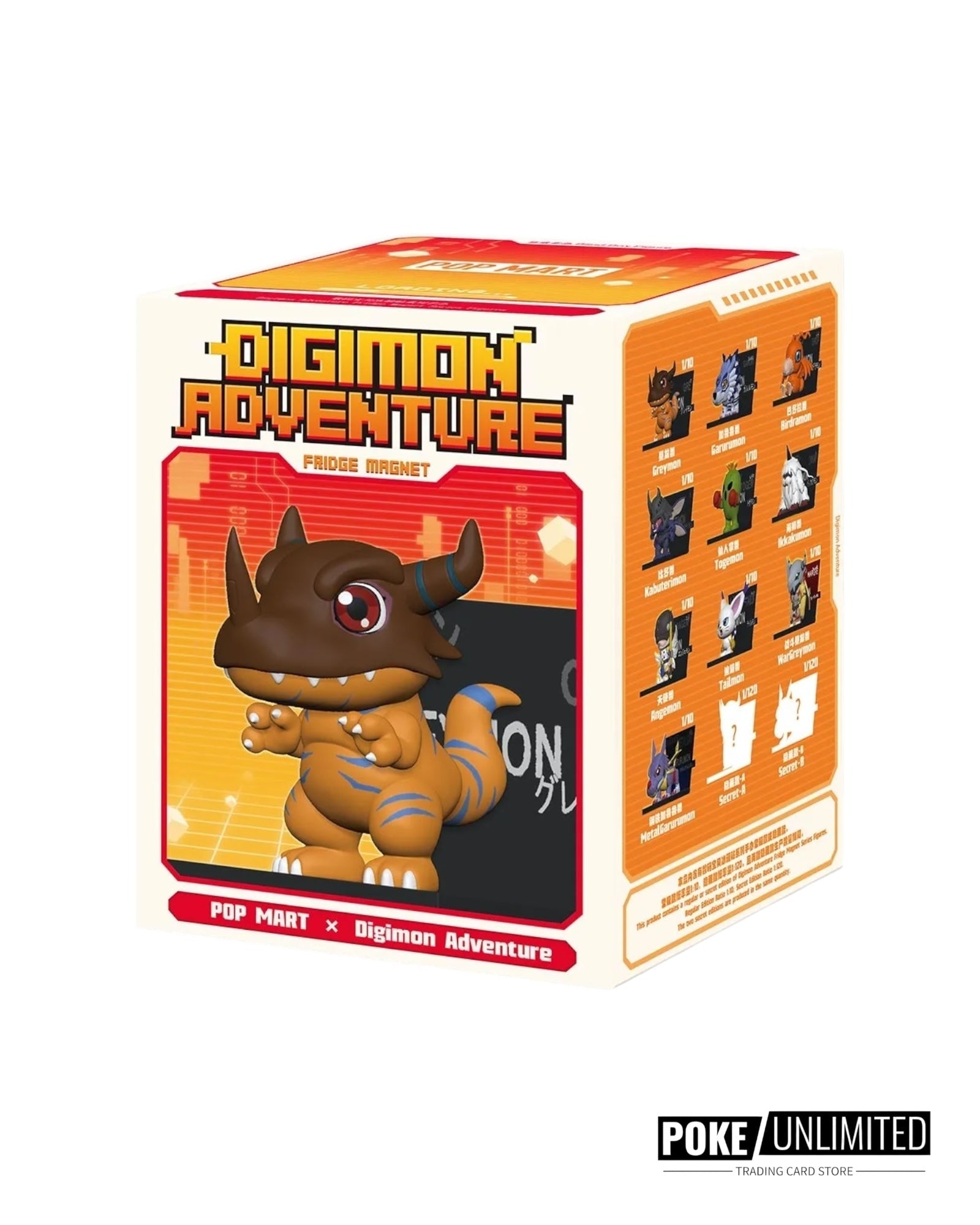 Pop Mart: Digimon Adventure Fridge Magnet Figure Blind Box